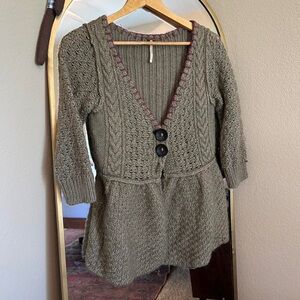 Free People Olive Knit Dress